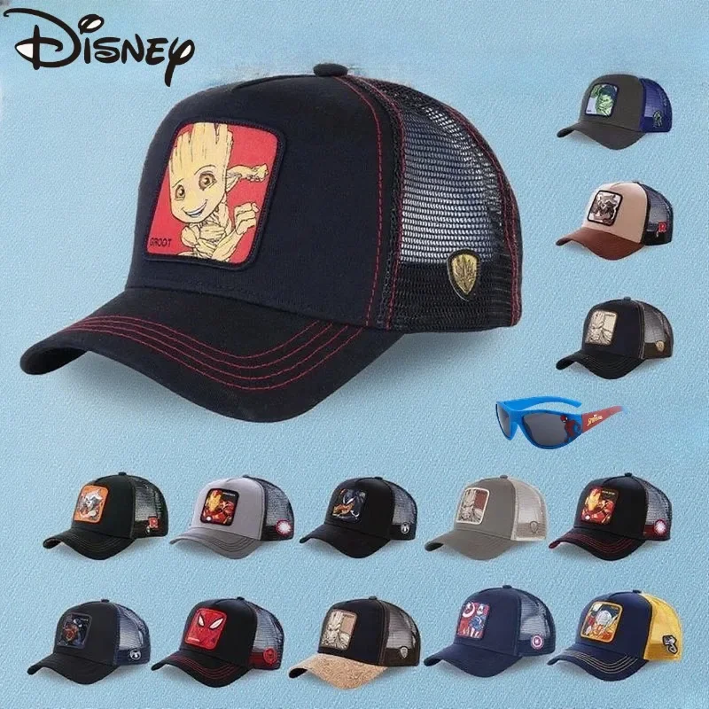 Casquette de Baseball Disney Marvel, 19 styles, figurine d'anime pour enfants, chapeau de haute qualité pour garçons et filles, casquettes de voyage réglables, cadeaux de fête d'anniversaire