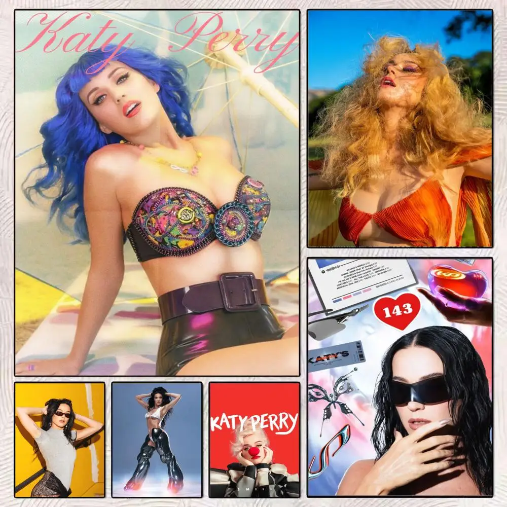 

Singer K-Katy P-Perry Poster HD Art Mural Wallart Poster for Home Room Decoration DIY Vintage Print Decor