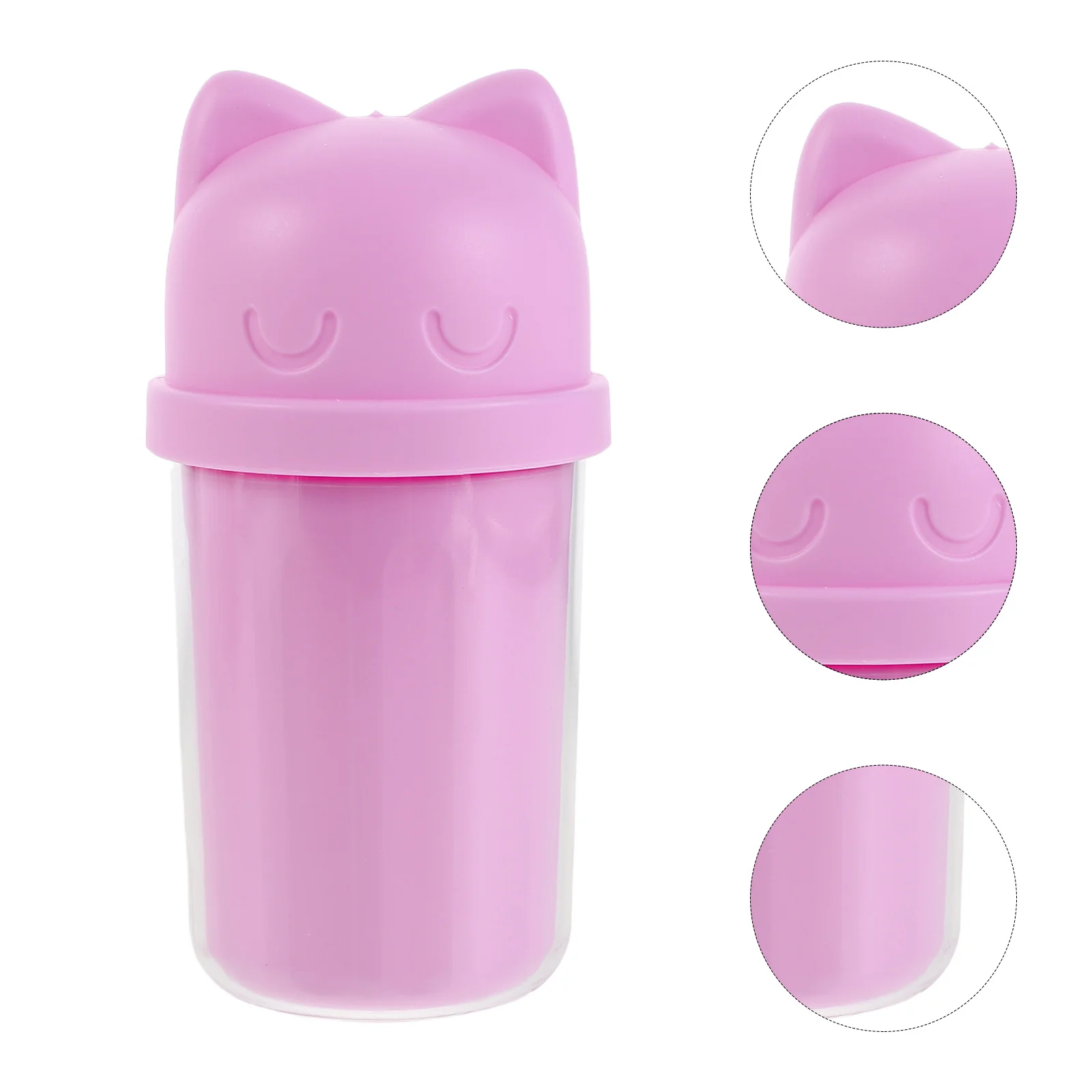 

Double-Layer Portable Travel Toothbrush Holder Cute Cat Mouthwash Cup Reusable Storage Case for Camping Vacation Business