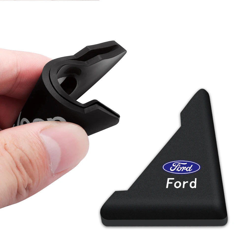 2PCS Silicone Car Badges Door Corner Cover Bumper Crash Scratch Protector Accessorie For Ford Fiesta Focus 2 mk3 Mondeo mk4