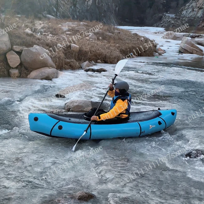 Canoe, rubber boat, outdoor camping, two person leisure, thickened inflatable boat, wear-resistant TPU assault boat