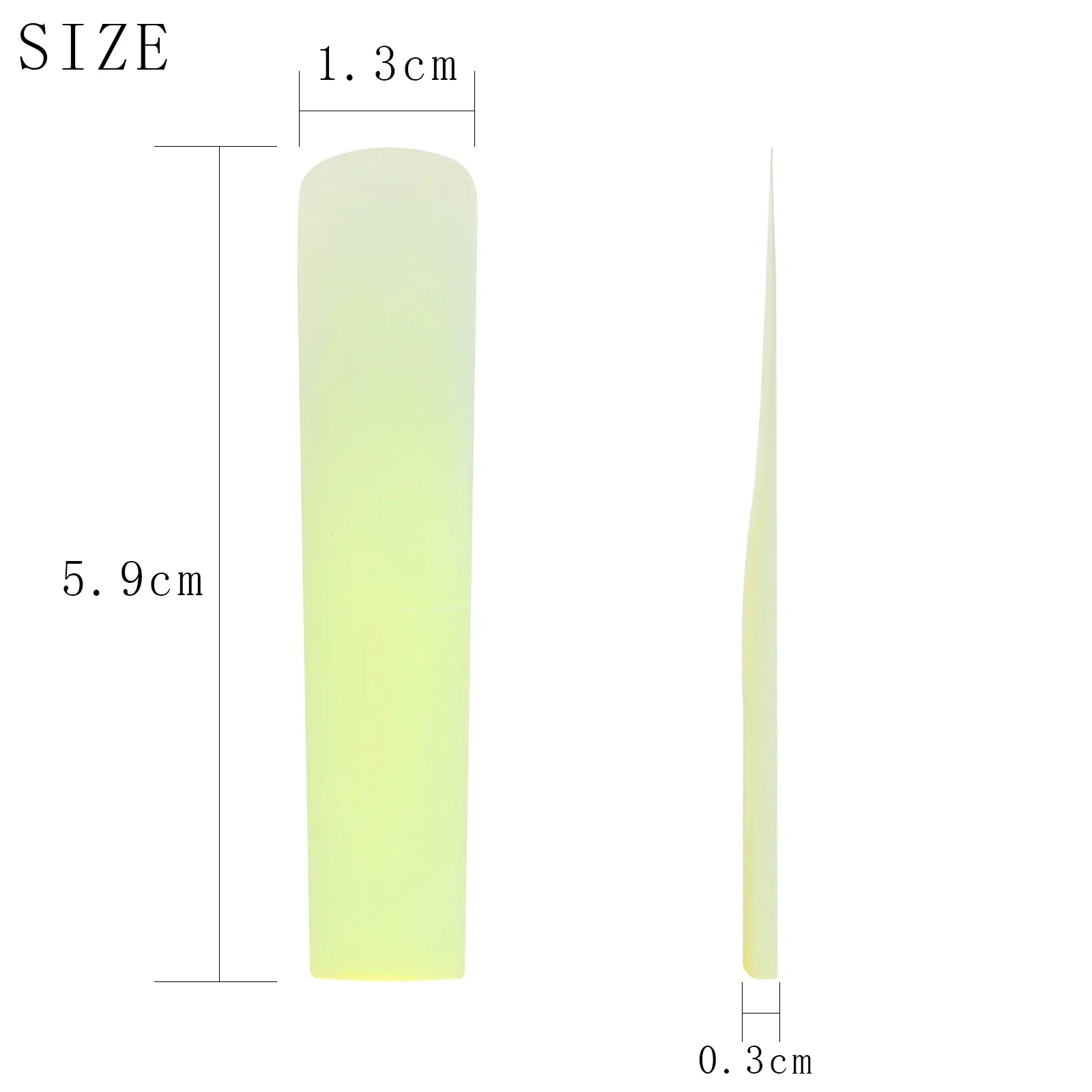 SLADE Saxophone Reed Clarinet Reeds No. 2.5 Resin Soprano Alto Tenor Sax Reed Replace Parts for Woodwind Instrument Accessories