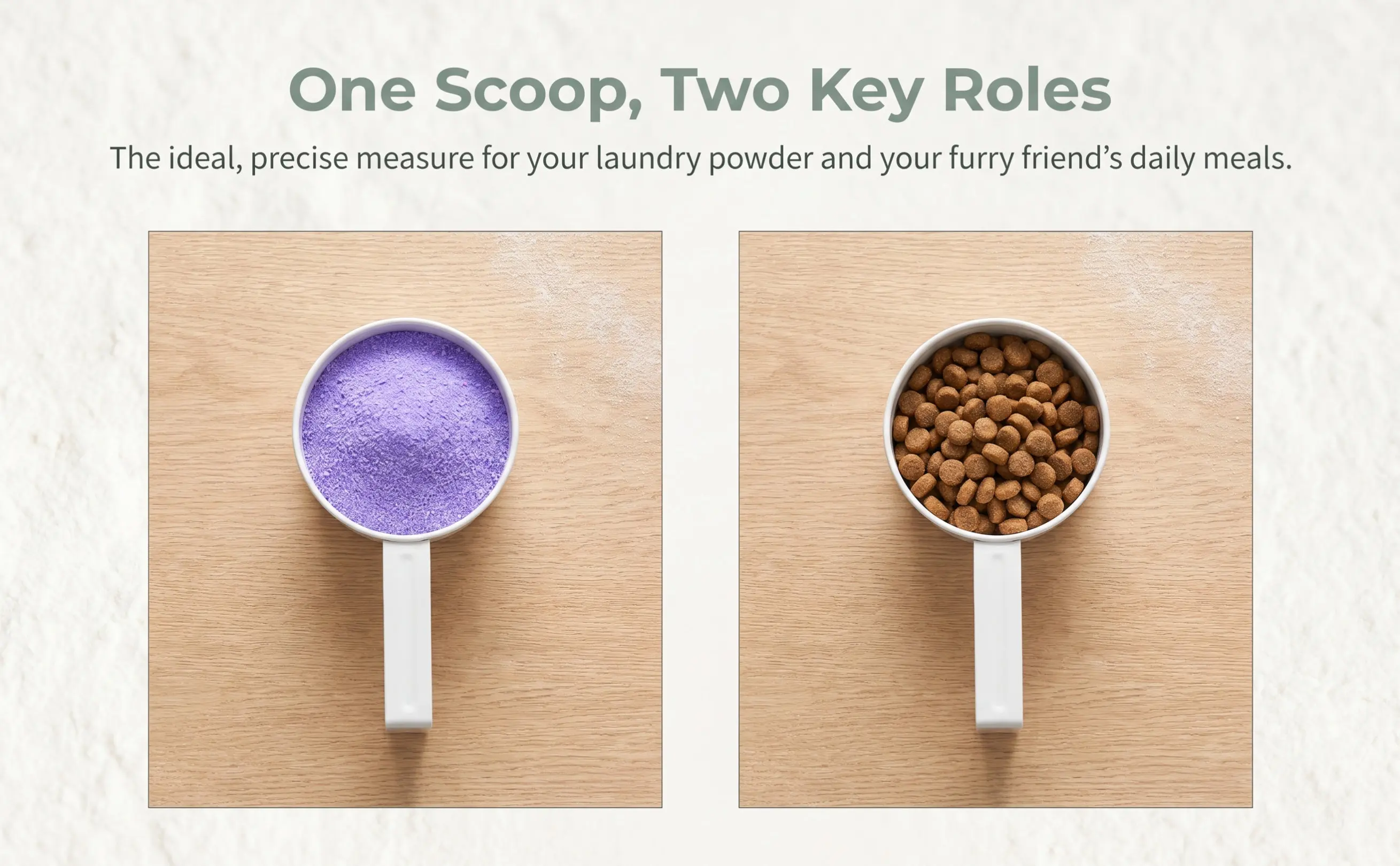 2Pcs Sturdy Iron Scoop Spoon for Laundry Detergent Powder Rice Flour Pet Food Portion Control Hanging Scoop Multi Purpose Dry