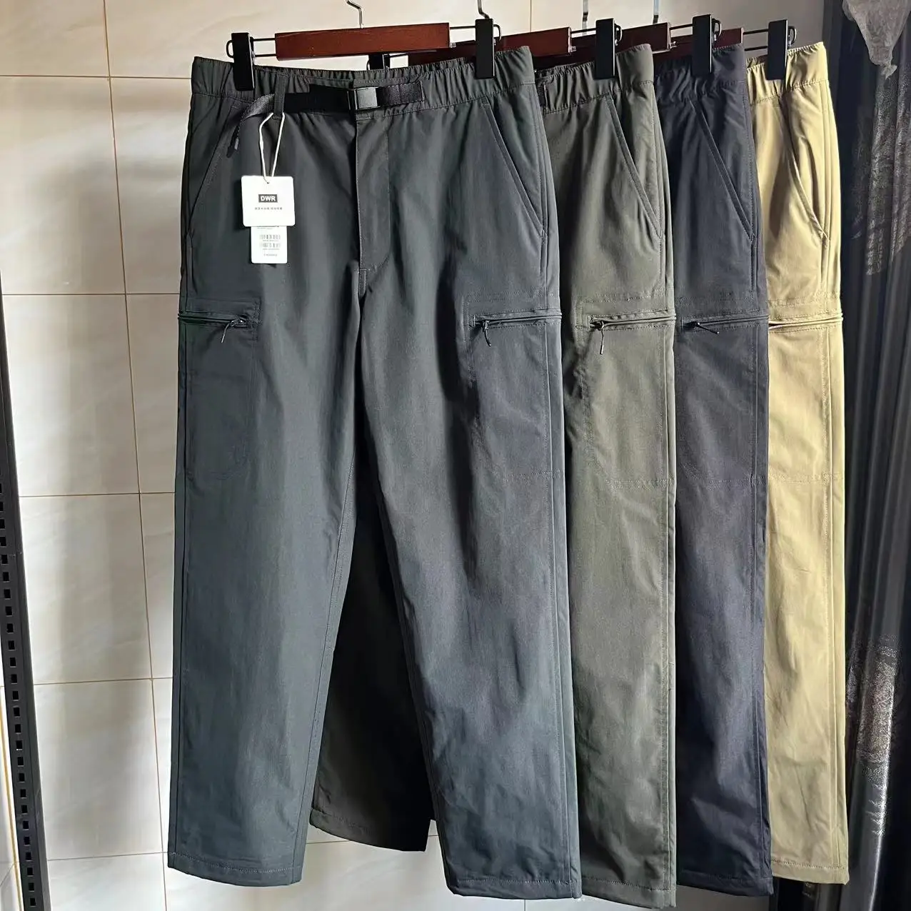 

Men's Outdoor Fce Lined Thiened Straight Leg Casual Pants Autumn Winter Warm Function Workwear Long Trousers