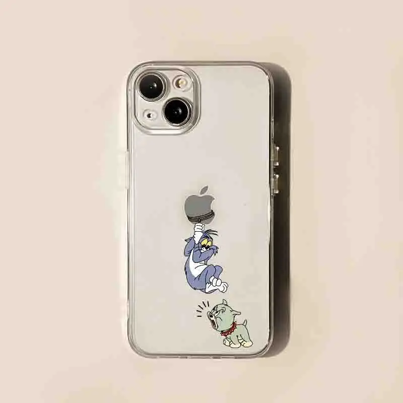 Tom And Jerry Sense Of Fun Phone Case For iPhone 15 14 13 12 11ProMax X XS Max XR 16Plus MINI Y2K Girl Cute Anti Fall Back Cover