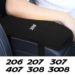 For Peugeot 206 207 208 307 308 Rifter RCZ 407 3008 108 Car Armrest Box Pad Soft Plush Auto Center Console Arm Rest Box Cushion