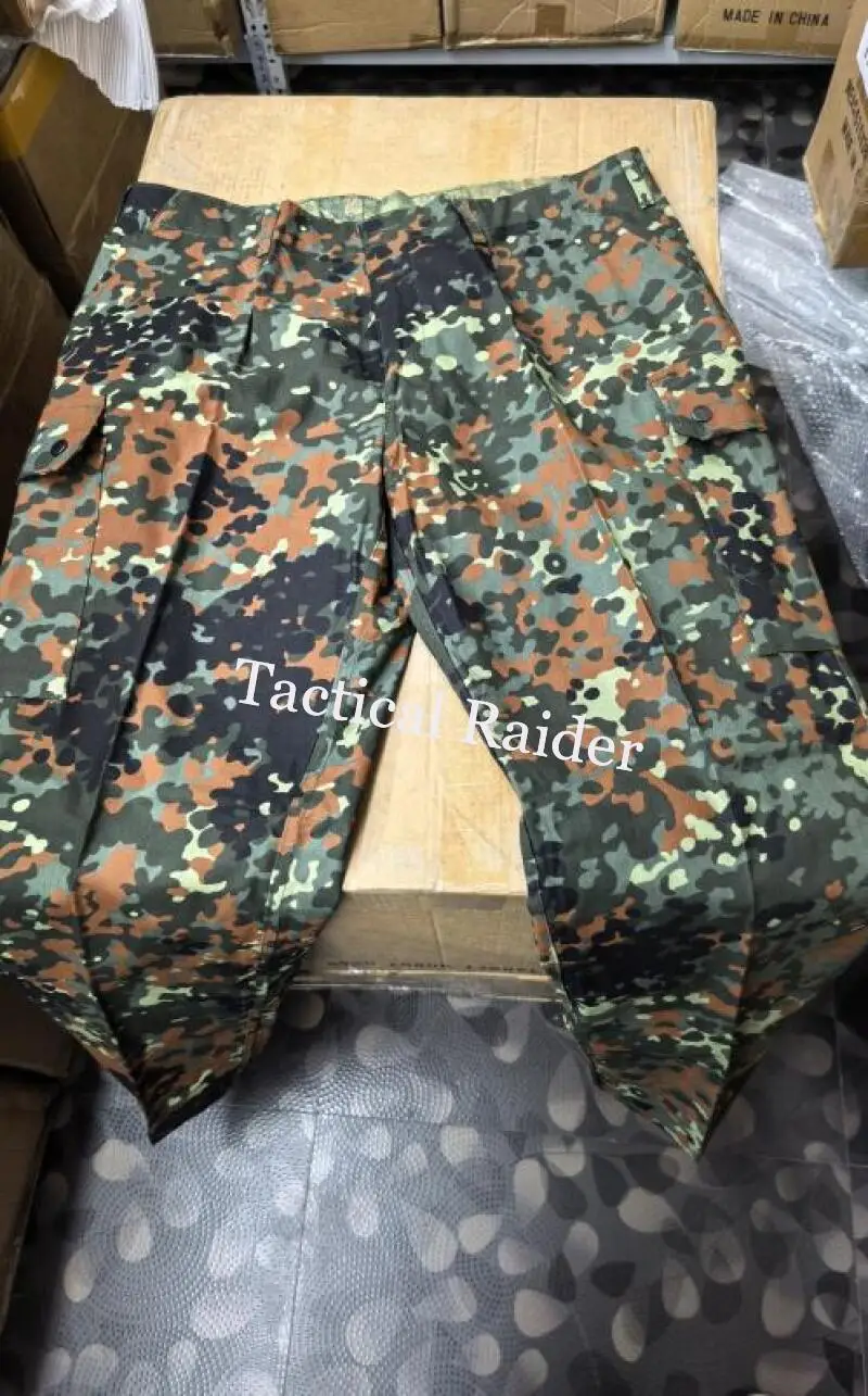 Pantalones militares alemanes con lunares, dobladillo sarga sin cordón - imagen 4