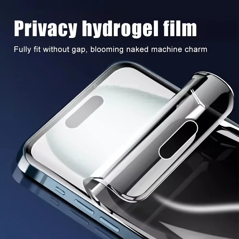 4 sztuki miękkiej w dotyku hydrożelowej folii ochronnej na ekran telefonu do iPhone'a 16 15 14 Pro Max 11 12 13 Pro Mini 6 7 8Plus XR XS Max