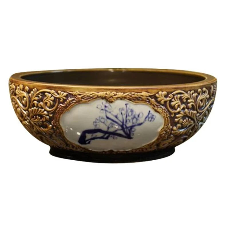 

Round classical luxury hand wash art bathroom basin