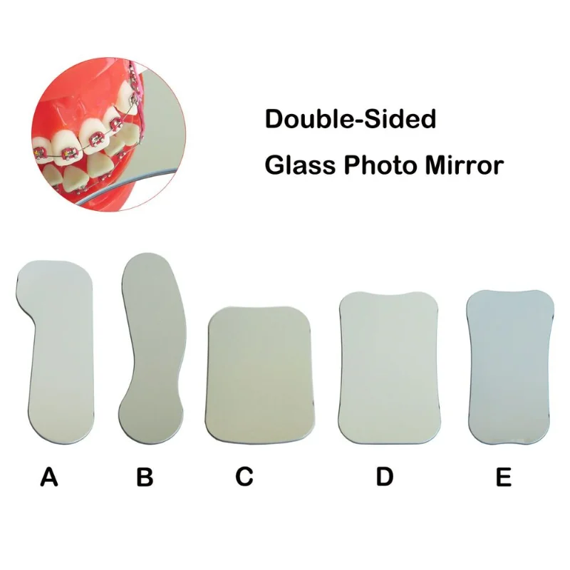 

Dental Double-Sided Photo Mouth Mirrors Intraoral Photographic Glass Reflector High Durability Autoclavable