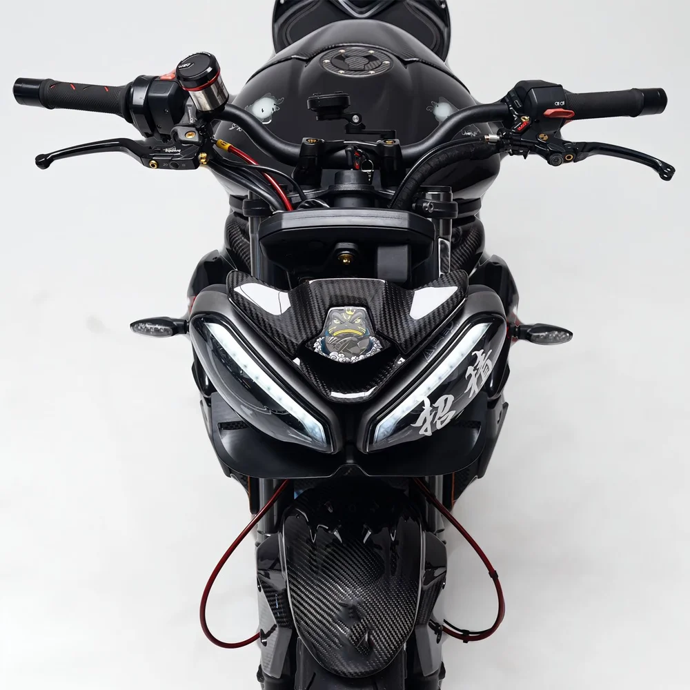 스트리트 트리플 765R / RS 프론트 스포일러 로워 스포일러 로워 립 스피드 트리플 1200RS GP 윙 다운포스 네이키드 프론탈 스포일러 썸네일 4