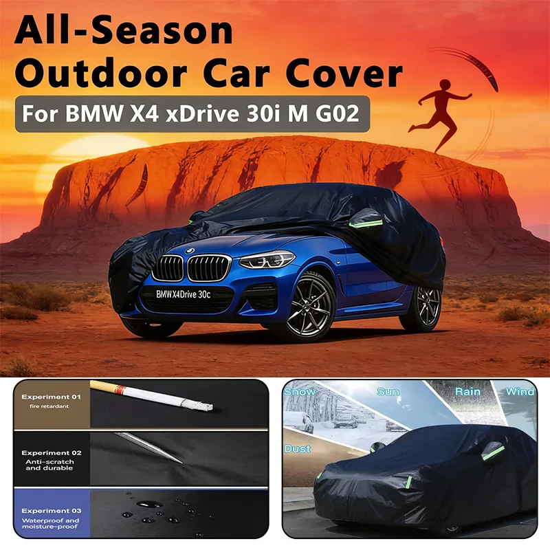 

Car covers for BMW X4 xDrive 30i M G02 Outdoor Protection Full Car Covers Snow Cover Sunshade Waterproof Dustproof Exterior