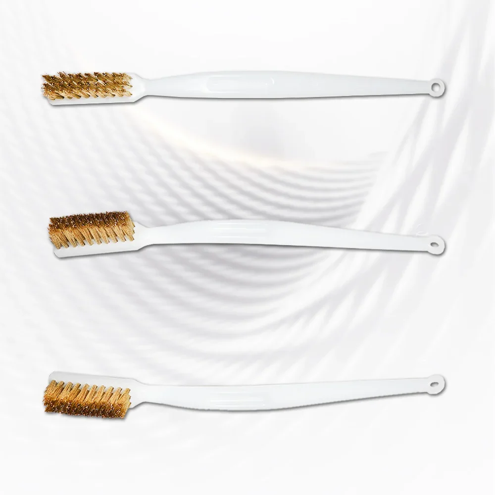 فرشاة فوهة الطابعة ثلاثية الأبعاد لأداة تنظيف Hotend فرشاة أسنان الأسلاك النحاسية منظف السرير الساخن إزالة الصدأ تنظيف أجزاء فرشاة فوهة #5