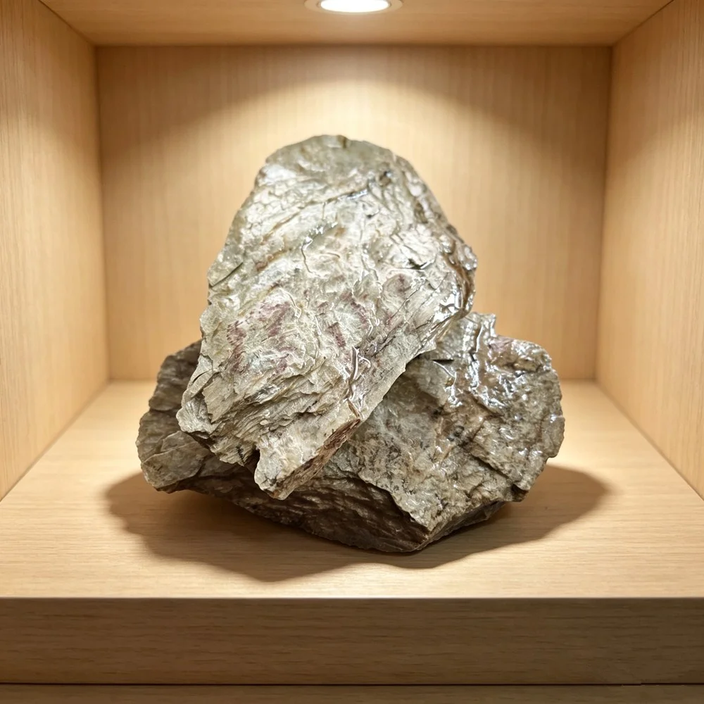 Natural Phyllite Rock Crystal Stone Metamorphic Rock Sericite Stone Mineral Specimen Collection Gift Home Decoration Stone