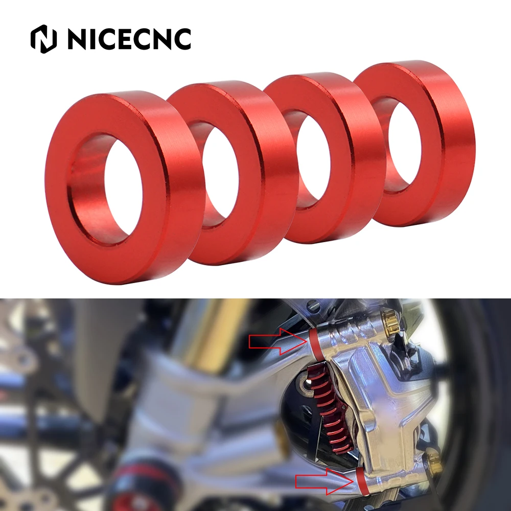 Front Brake Caliper Spacers Kit For Ducati RSV4 Racing Tuono V4 Monster 1200R 1200S SUPERBIKE 1098 R 1198 1199 1299 Panigale V4