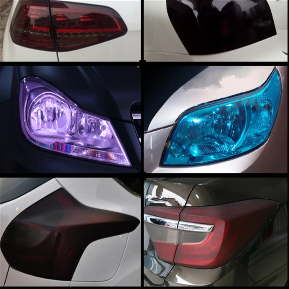 

car lights Decorative film for audi a3 a4 b8 a6 c6 for bmw e46 e90 e60 f10 f20 f30 e39 m3 x5 e70