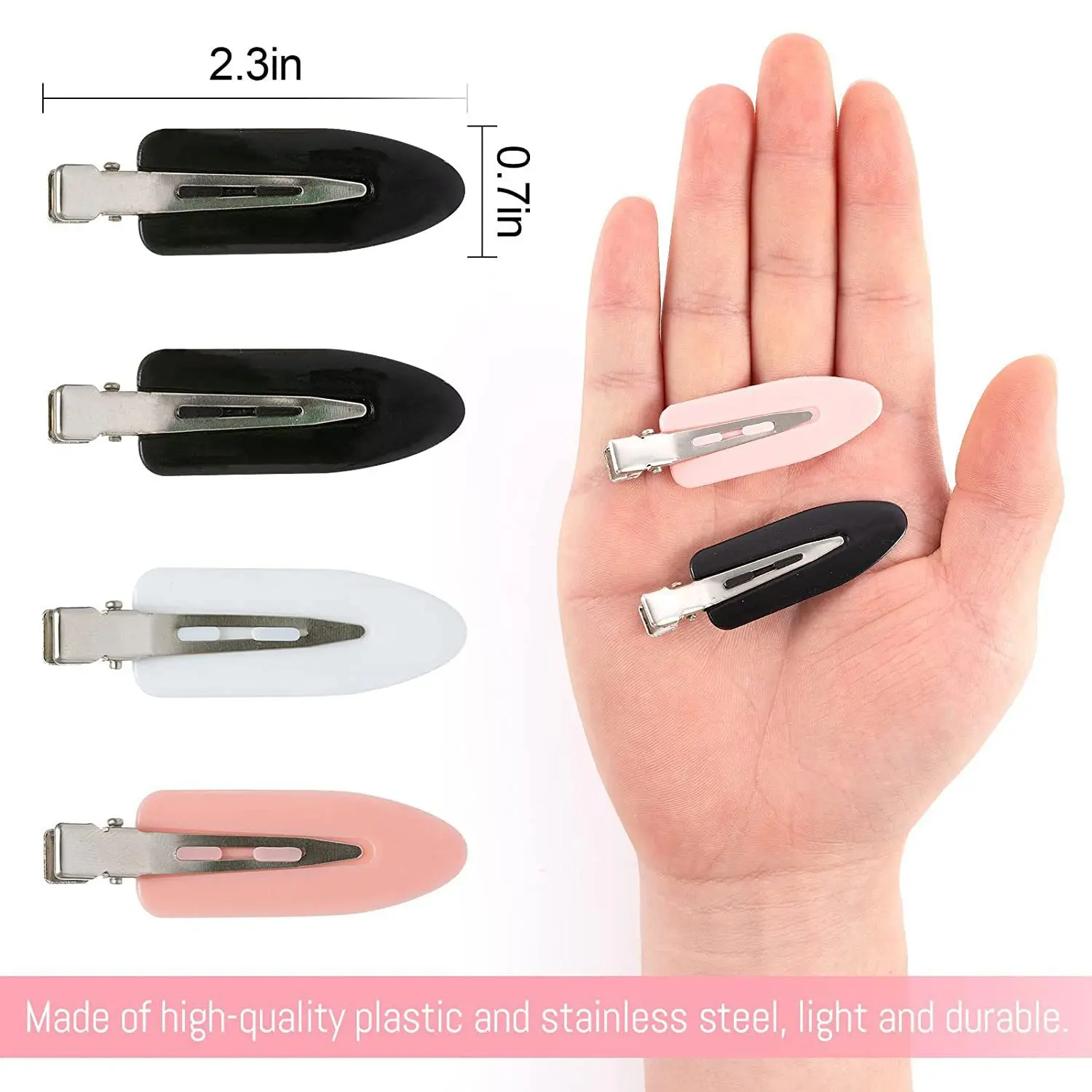 10/4Pcs Set No Bend Seamless Hair Clips Side Bangs Barrettes for Makeup Washing Face Styling Hair Accessories for Women Girl image 6