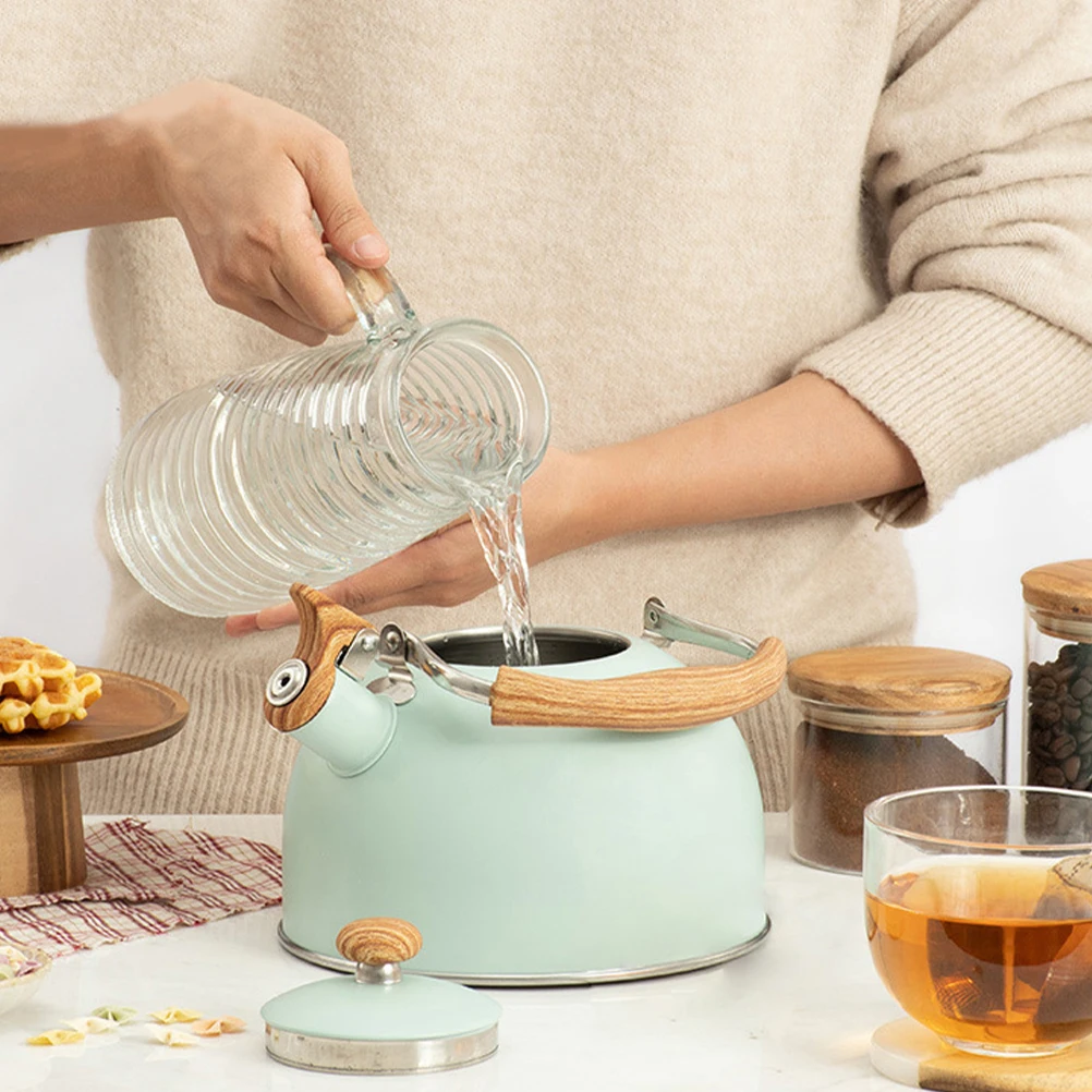 

Whistle Kettle Automatic Whistling Hotel Water Boiling Cafe Teakettle Home Coffee Pot Office