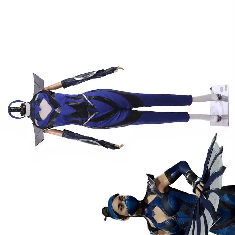 

Mortal Kombat Kitana Cosplay Costume Adult Women Personality Fighter Suits Halloween Carnival Theme Party Roleplay