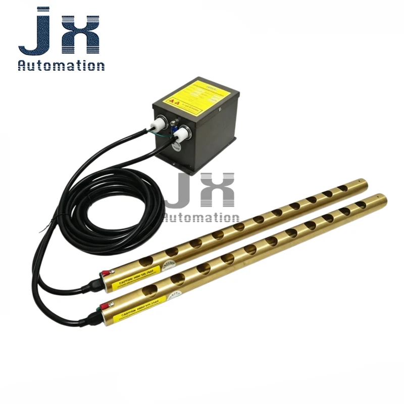 2pcs ST-501A Ion Air Bar Static Eliminator Copper Anti Static Bar with High Voltage Generator ST402A For Printing Film Industry