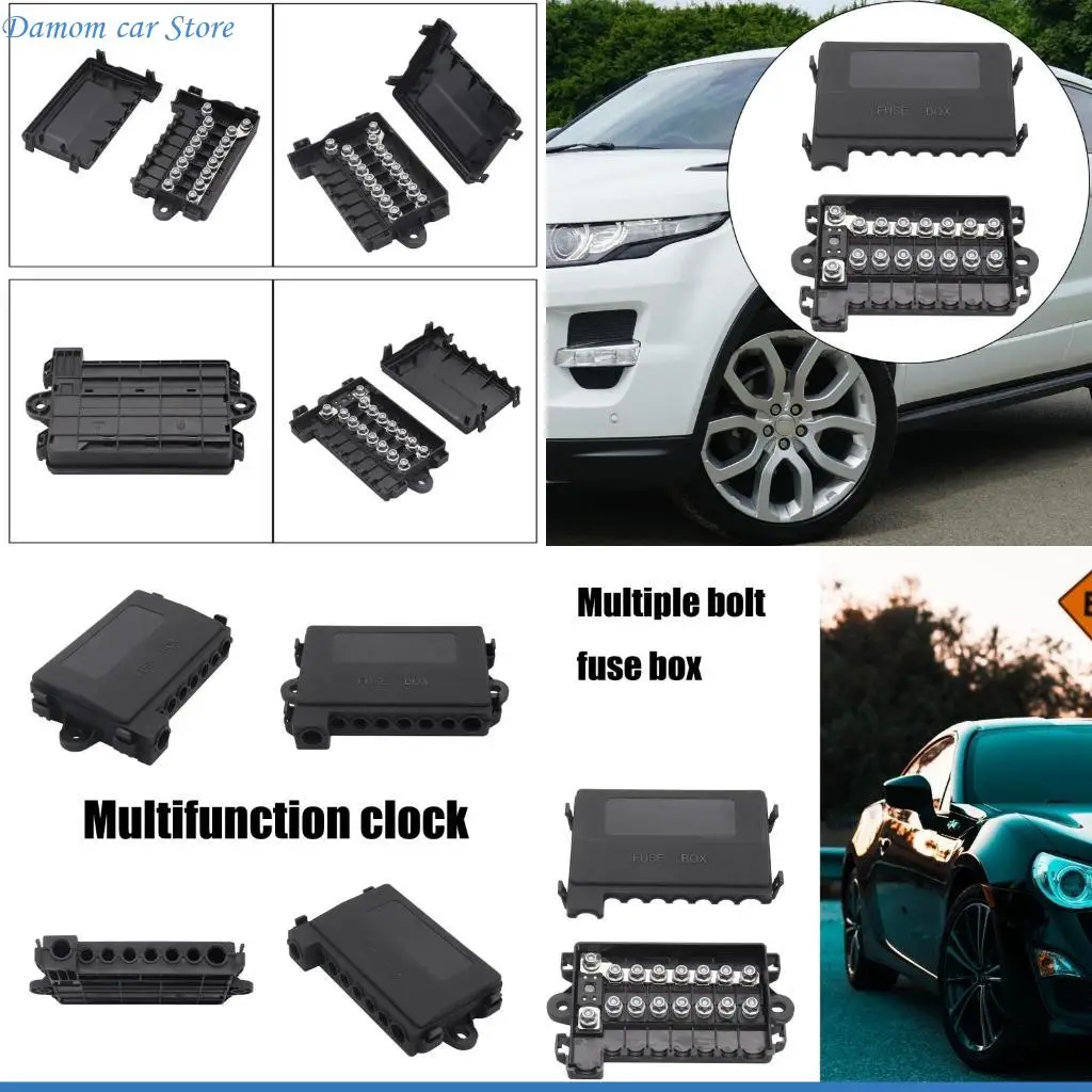 

A2UC DC70V Car Truck Boat 7 Way Fuses Box Holder 1 в 7 Out 15a ～ 250a Bluses Box Box
