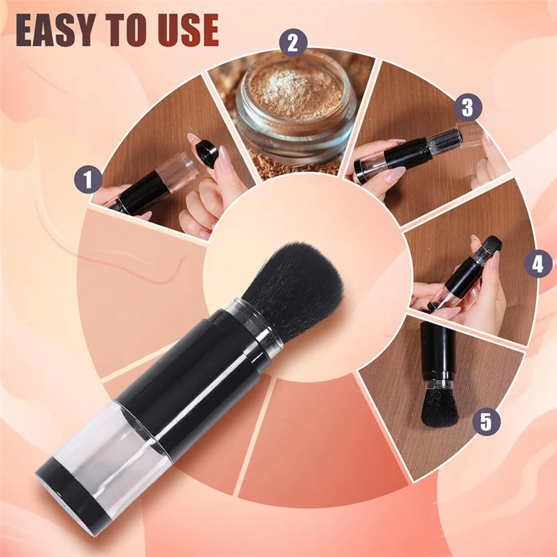 

ABJI-2 шт., кисти для тиснения, выдвижной аппликатор, инструмент для рисования, кисть для пудры, мягкая щетина, ручка, инструмент