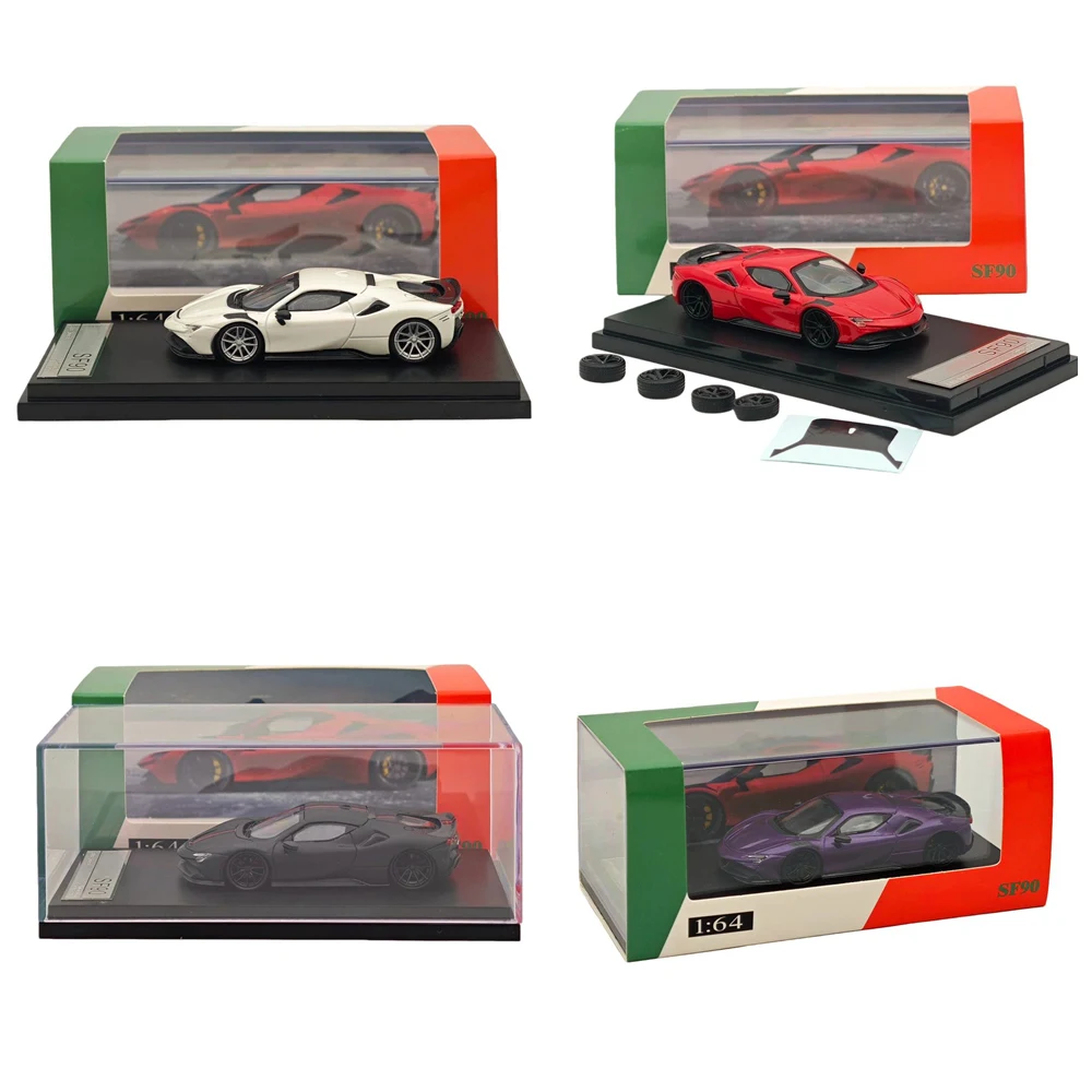 

Fine model 1/64 Scale SF90 Diecast Models Car Collections Christmas Gift