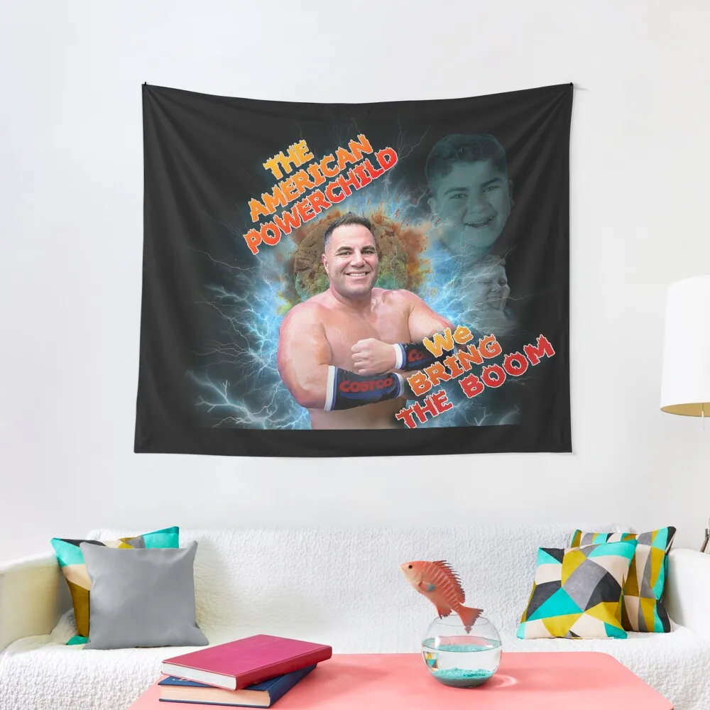 

The American Powerchild Big Boom AJ Big Justice The Rizzler Tapestry Room Aesthetic Cute Room Decor Wall Decoration Tapestry