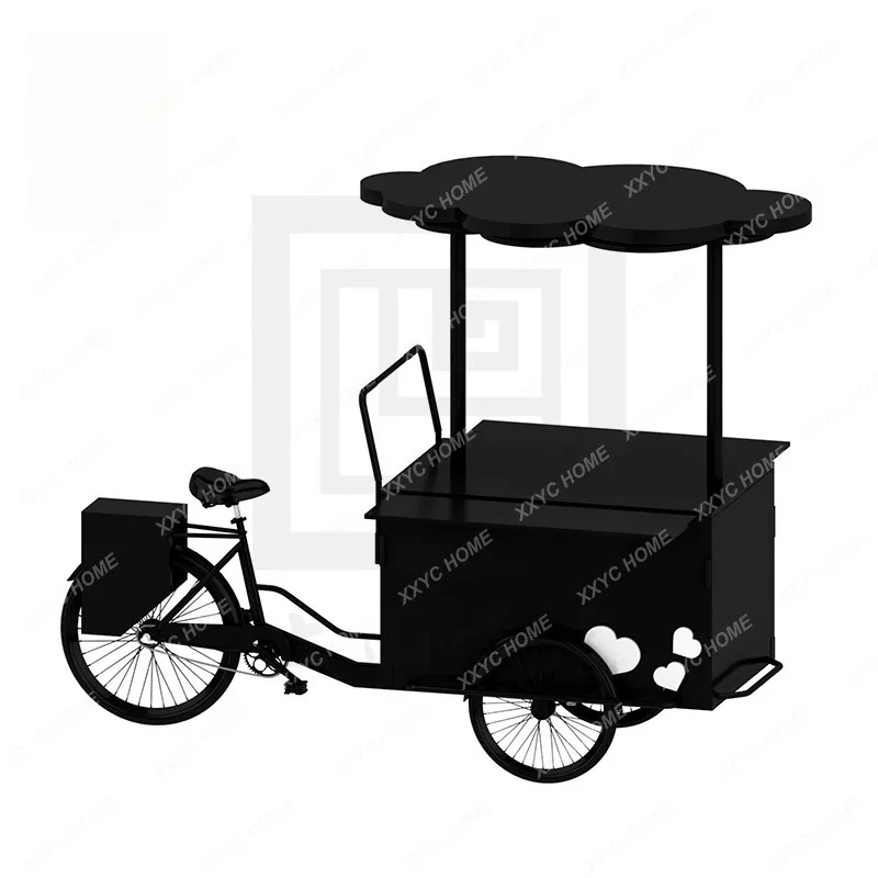 TTMultifunctional Food Truck Stall Night Market Special Car Mobile Advertising Display Ice Powder Camper