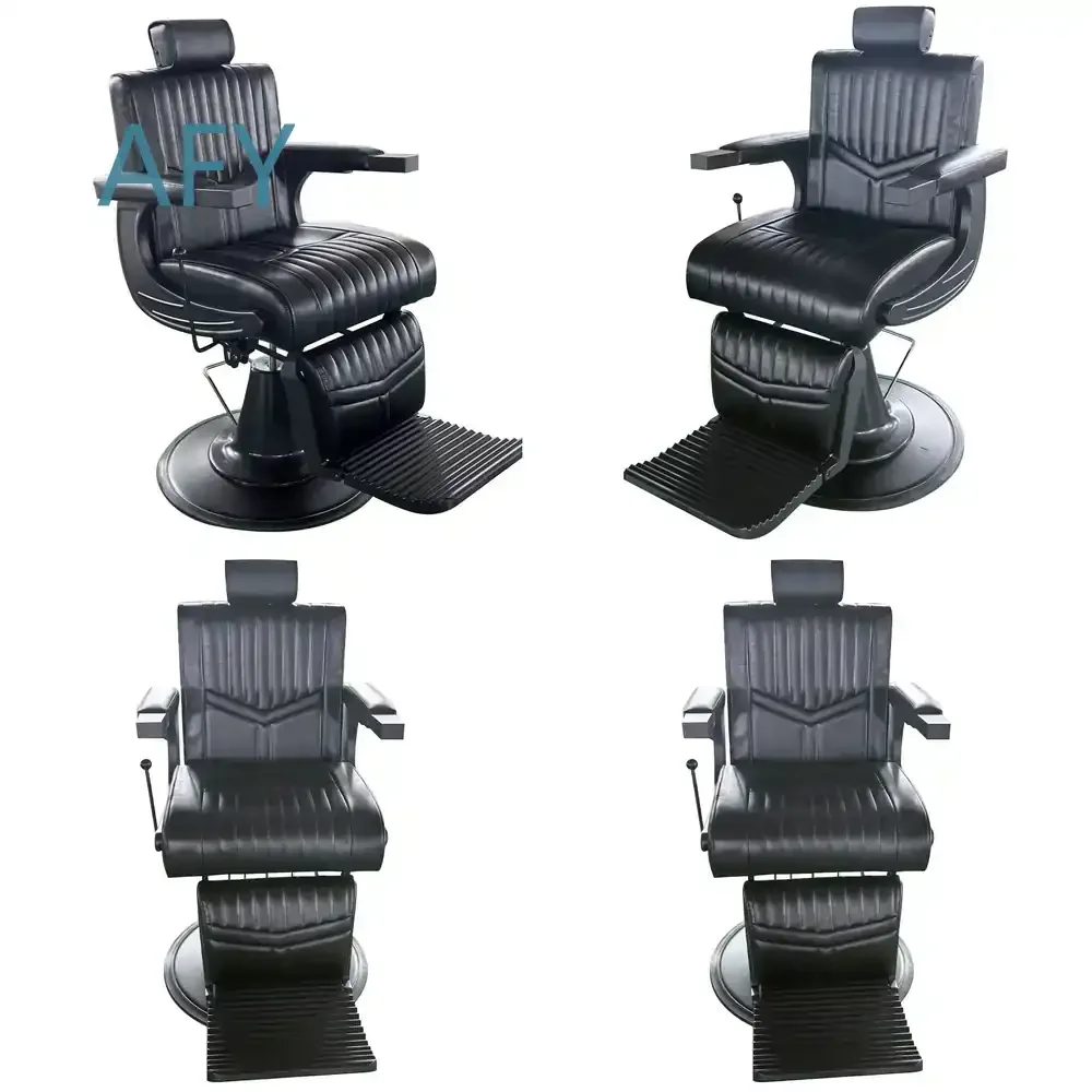 Portable Ergonomic Barber Chair with Hydraulic Pump for Salon Use Foldable Hairdresser Styling Chair for Professional
