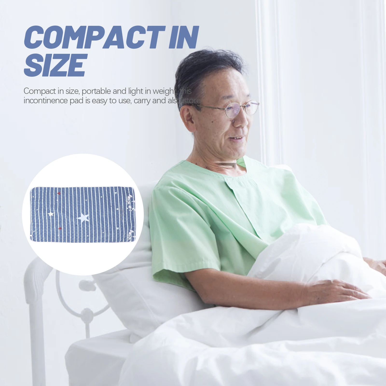 

Cotton Washable Incontinence Pad 100x150cm Bassinet Mattress Pad for Women Menstruation Elderly Protector Underpad