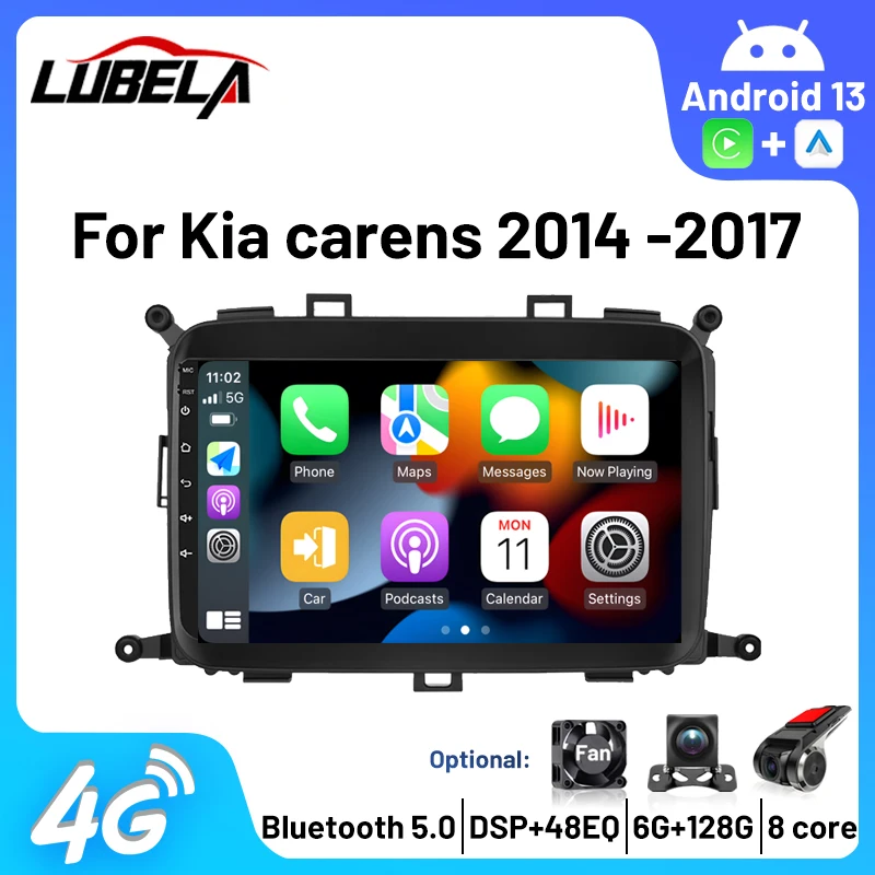 

Android 13 Autoradio Audio For Kia Carens 2013 2014 2015 2016 2017 2018 Car Radio Player Navigation GPS Auto BT Multimedia Video