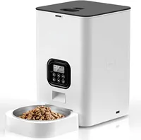 Automatic Cat Feeders Timed Pet Feeder for Cat Dogs with Dry Food Dispenser Control 4 Daily Meals 10s Voice Recorder Pet Feeder