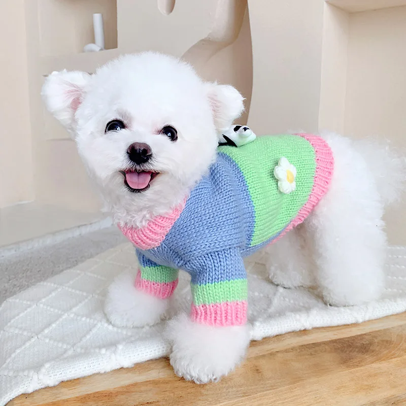 Winter Dog Sweater Cat Puppy Small Dog Clothing Coat Chihuahua Yorkies Shih Tzu Maltese Pomeranian Poodle Bichon Pet Clothes