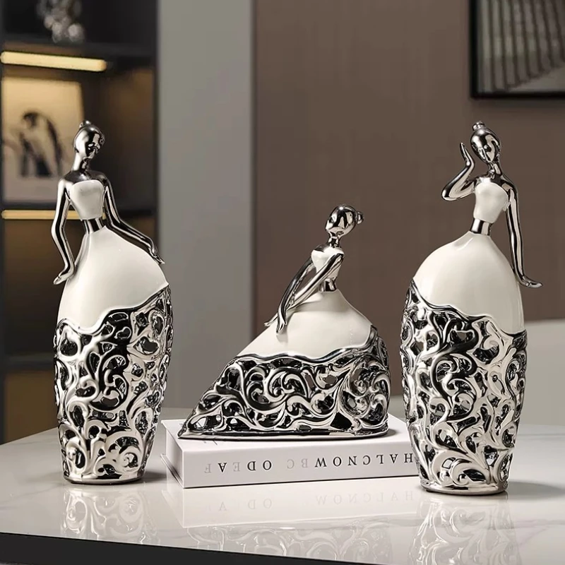 

Dancer Role, Living Room and Office Desktop Wine Rack Decoration Crafts, Character Sculptures, Modern Home Decoration, Gifts