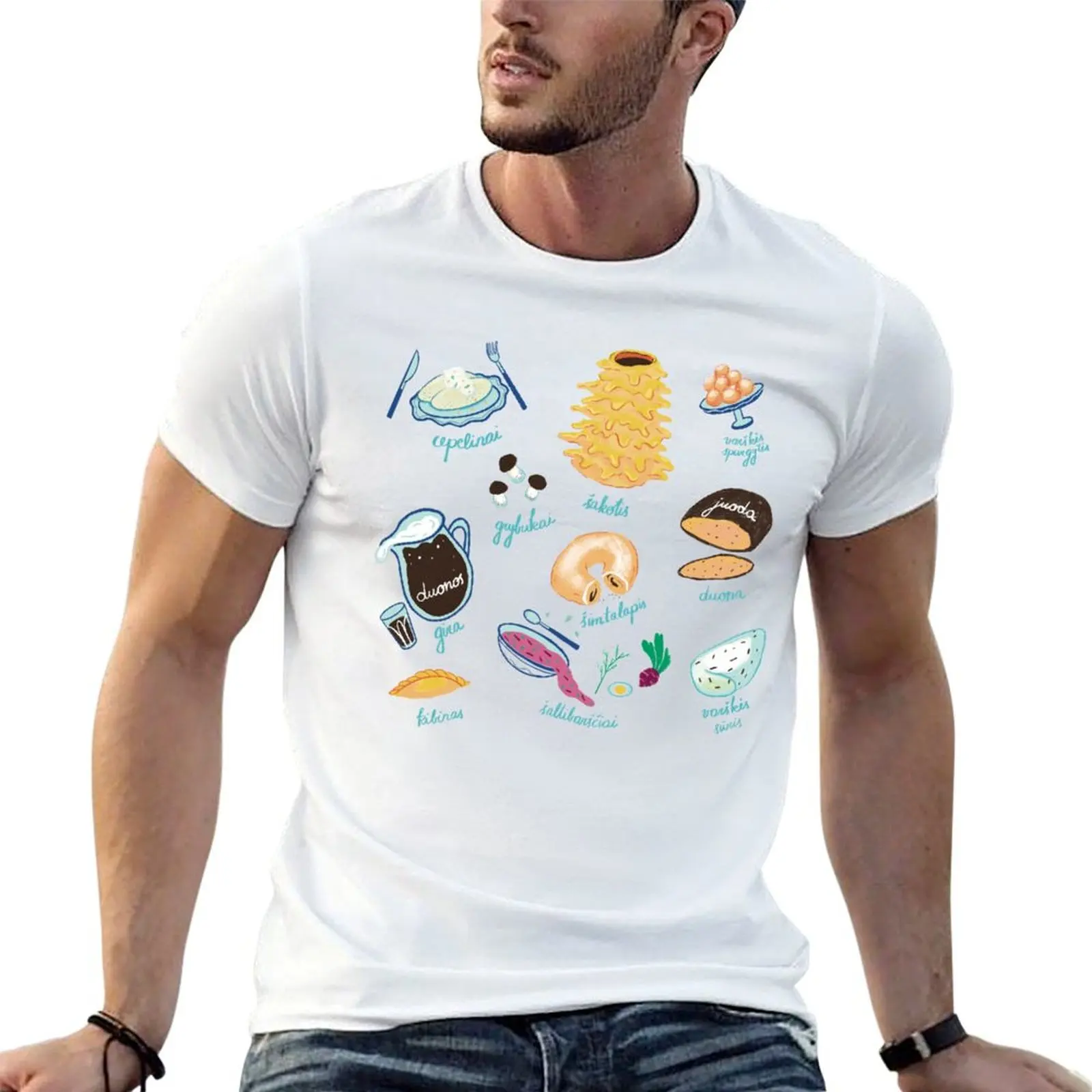 Lithuanian food T-Shirt Independence Day Short Sleeve T-Shirt