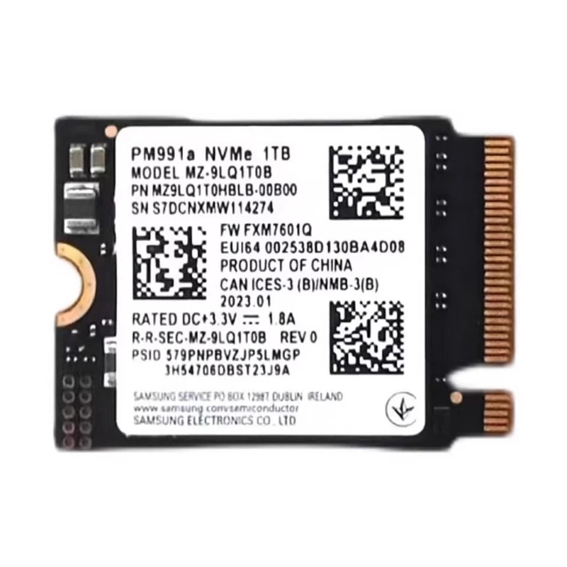 

PM991a 1TB M.2 NVMe PCIe Gen3x4 SSD Efficient Internal Solid for Gaming, Laptop, and Tablet