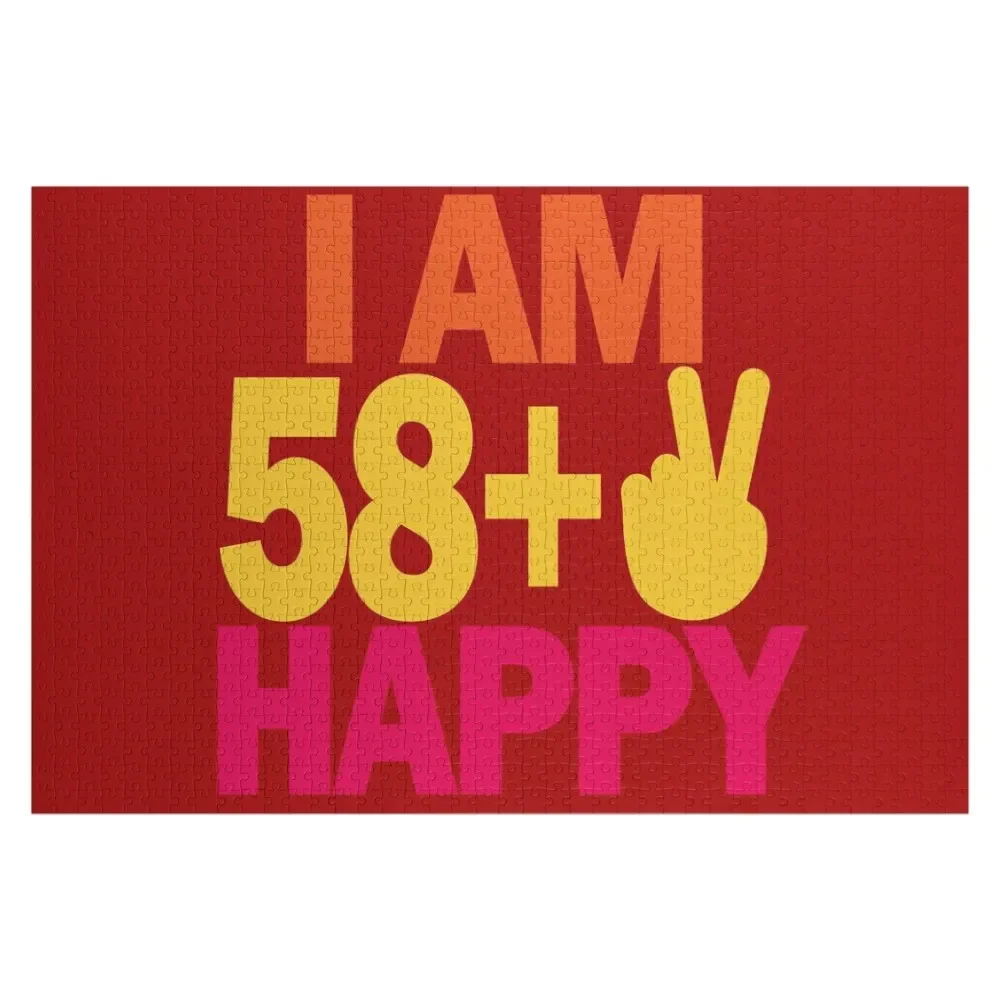 

60 years old - I am 60 happy Jigsaw Puzzle Personalized Photo Gift Scale Motors Puzzle