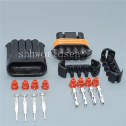 1Set 4 Pin 1.5MM 12186568 LS Series Alternator Connector Car Auto Connector For Hummer H2 6.2L Oxygen Sensor O2 Plug