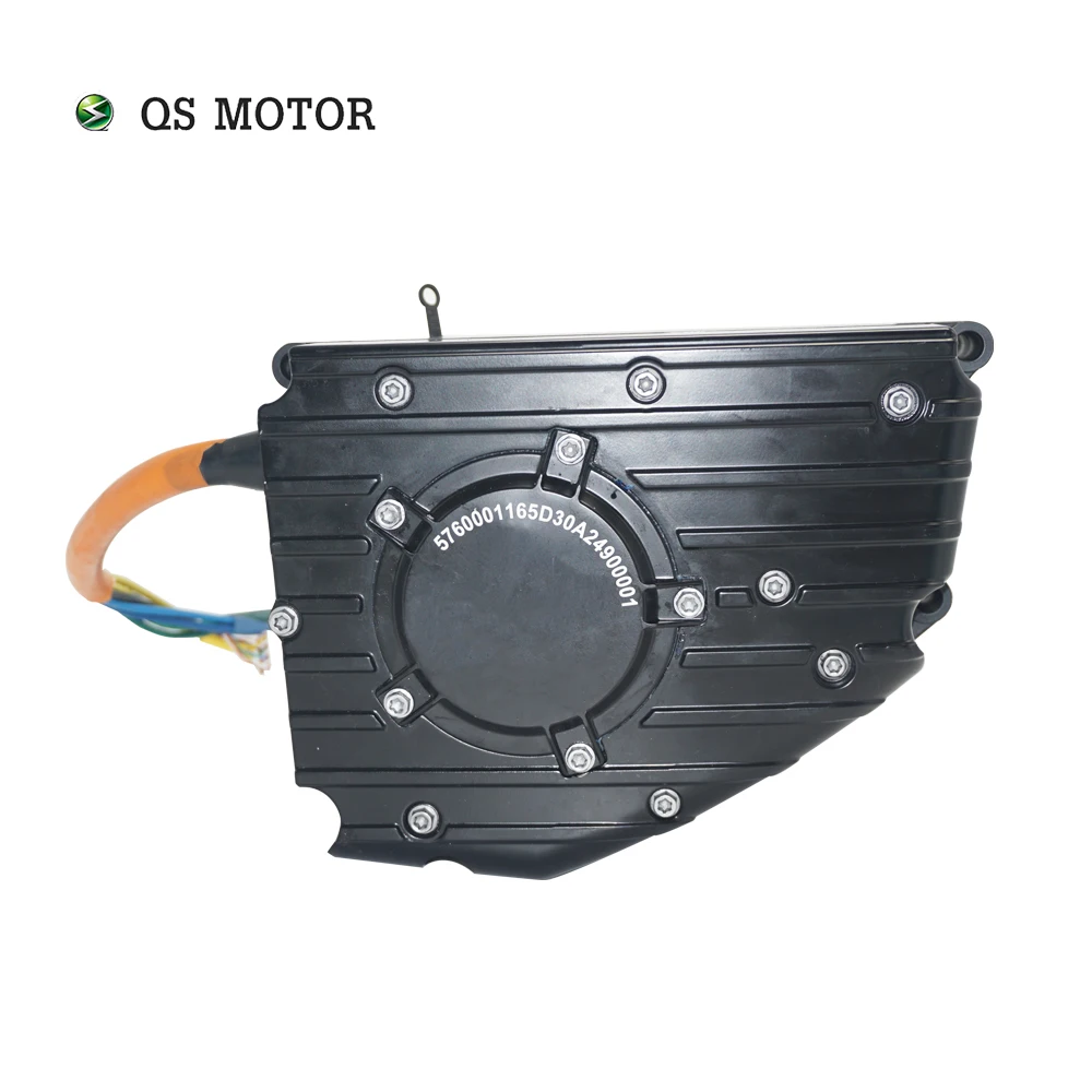 QS MOTOR 165 3500W 72V 30H V3 with 1:2.35 Gear Box Encoder PMSM Mid drive Motor