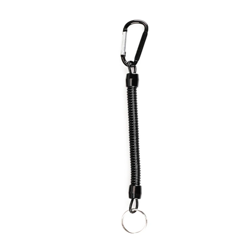 Portable Steel Fishing MRC Strong Magnetic Quick Release Clips Net Holder with Fishing Coil Lanyard Aluminum Carabiner