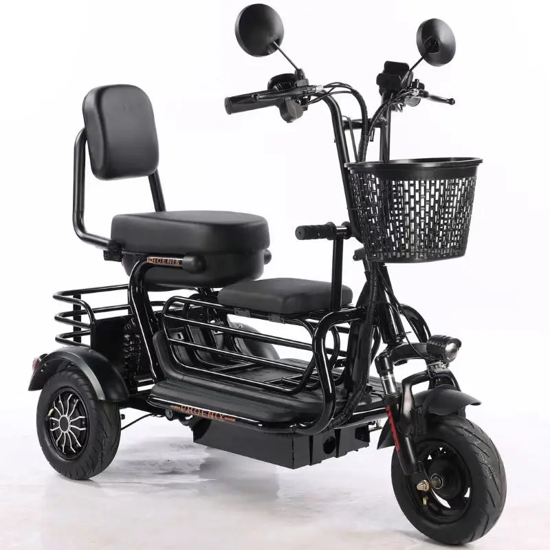 2022 New model folded 3 wheels electric scooter 500 w Leisure electric tricycles for the elderly mini electric motorcycle