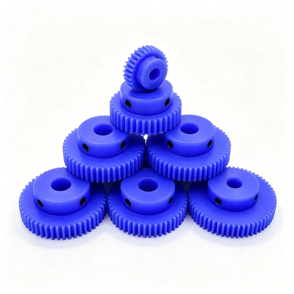 42-150T 1M Blue Nylon Spur Gear 42 44 45 48 50 55 60 70 80 90 100 120 150 Teeth Plastic Motor Gear Bore 6 8 10 12 14 15 16mm