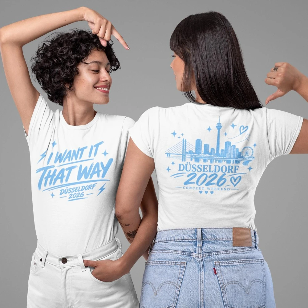 I Want It That Way Düsseldorf 2026 Concert T-Shirt Unisex Fan T-Shirt Into The Millennium Gift Men's Women Top Tee Streetwear