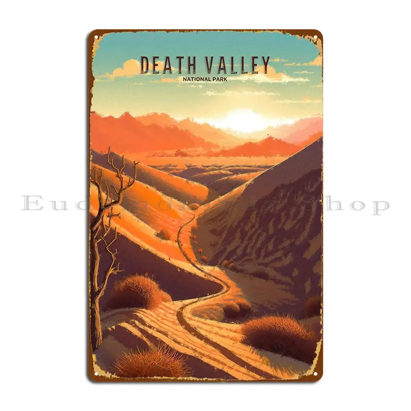 Death Valley Park Metal Plaque Poster Decoration Designs Wall Decor Decoration Retro Tin Sign Poster