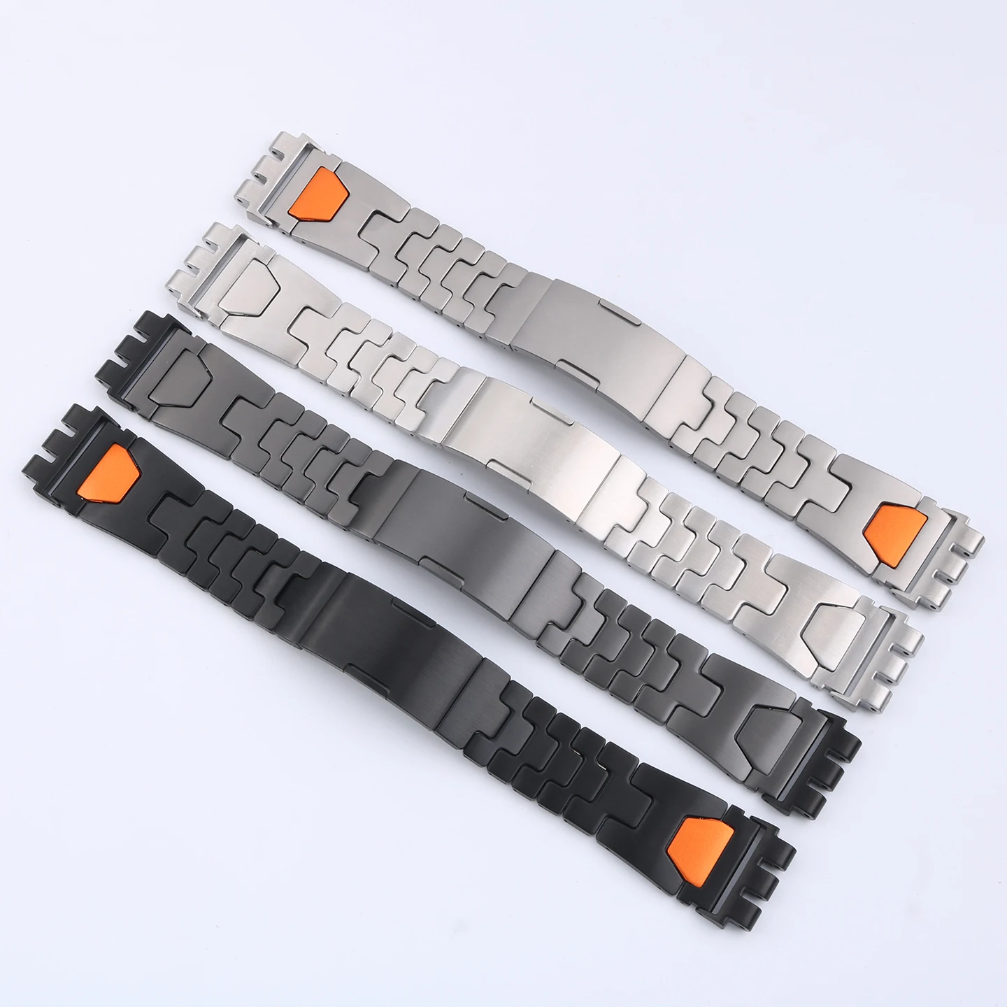 21mm strap bracelet For Swatch Irony Watch Chain YVS420 YVS454 YVS451 YVS400 YIS404/416G stainless steel watchband accessories