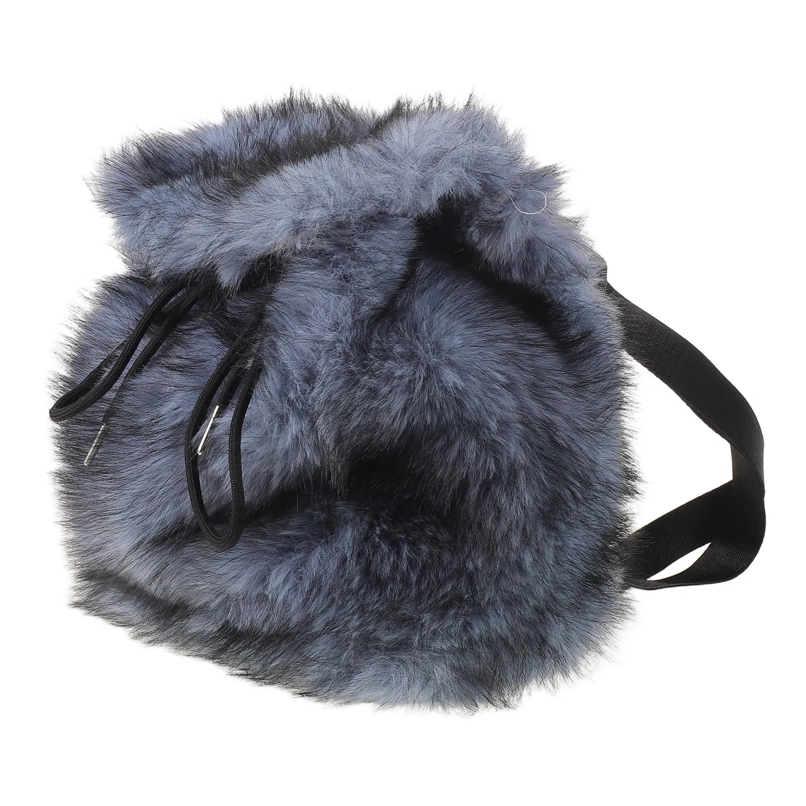 Faux Hair Flap Cover Drawstring Backpack Lightweight Casual Daypack for School Weekend Travel Women Backpack for Women