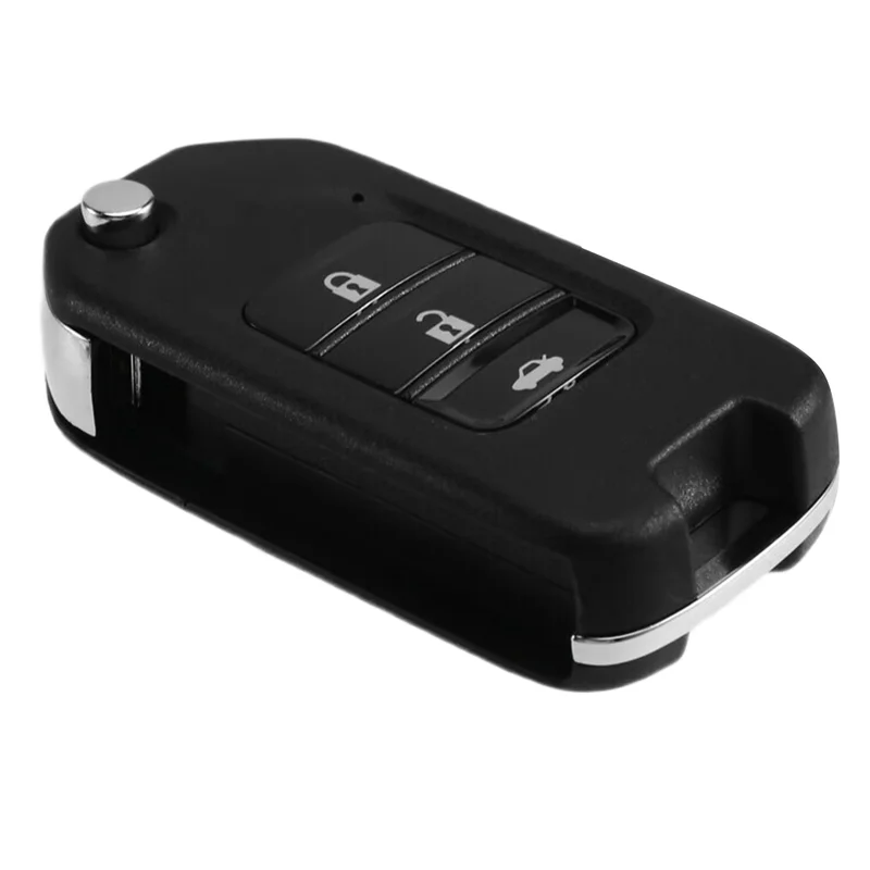 Abqb-flip 3 botões fio universal chave remota fob para honda tipo para xhorse xkh00en com para suporte de ferramenta chave vvdi