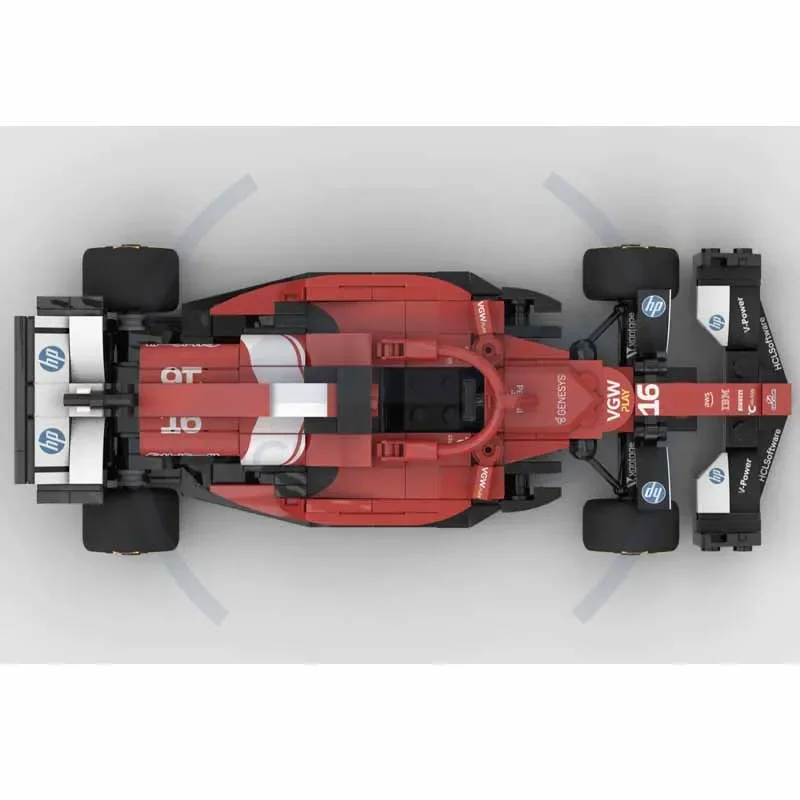 moc-213957-f1-レーシングビルディングブロック-8-チェック柄車-sf-25-ステッチモデル-300-個子供の誕生日ギフトクリスマスおもちゃギフト