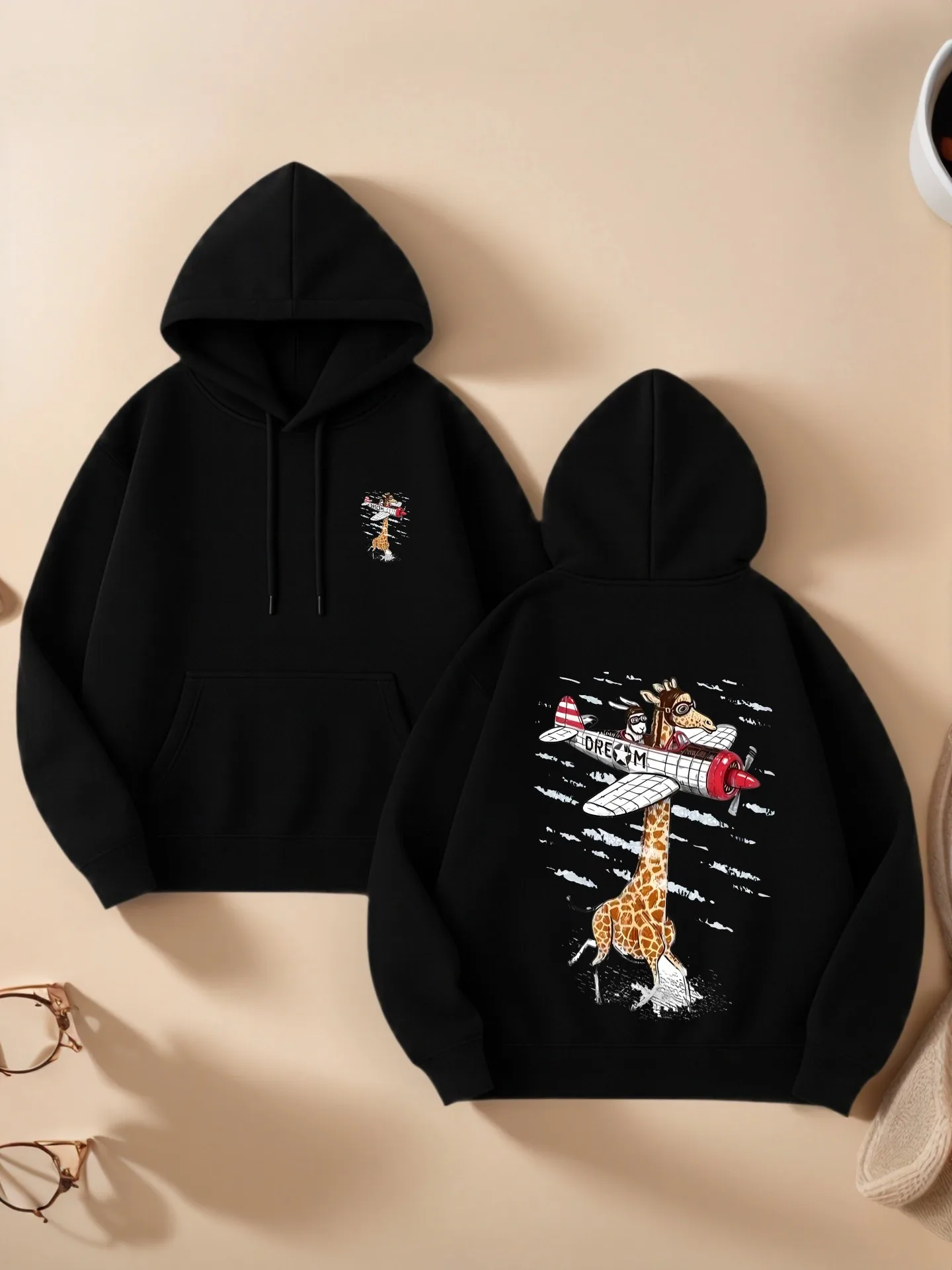 

Женская толстовка с рисунком, милый мультяшный принт, повседневный стиль, мягкая ткань, повседневная повседневная одежда, для подростков